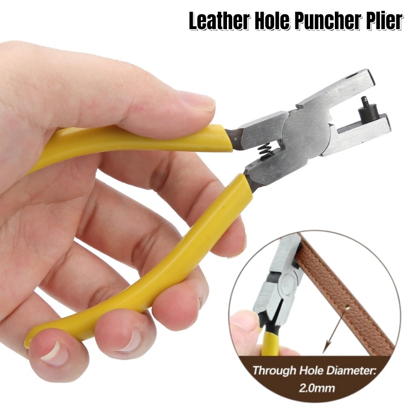 Hand Press Hole Punch Leather - 2.0mm Small Round Hole Leather Hole
