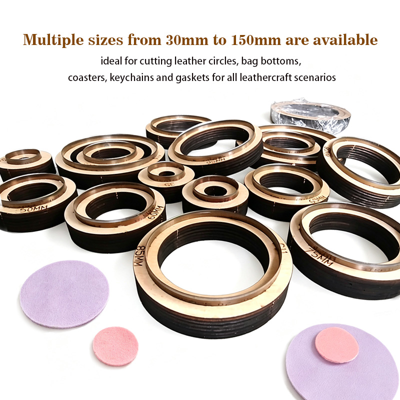 Leather Cutting Die Press - DIY Leather Cutting Dies Multi-Sized round