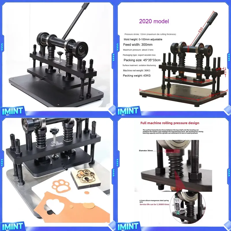 Leather Cutting Die Press - 360*220MM Small Manual Flat Press Die