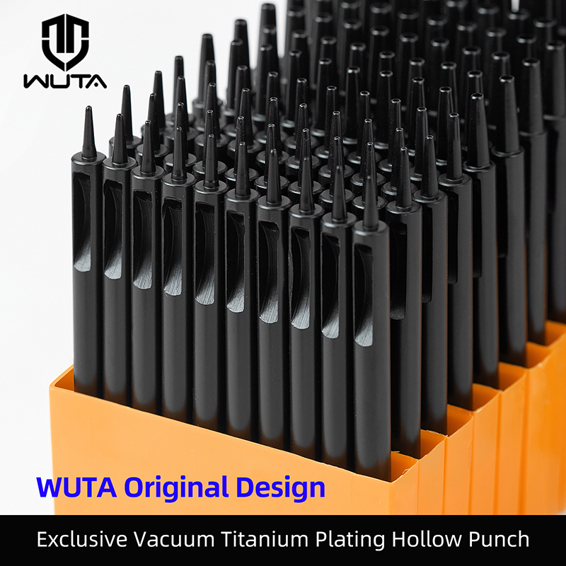 Hand Press Hole Punch Leather - WUTA 1-10pcs Plating Titanium Leather Hole