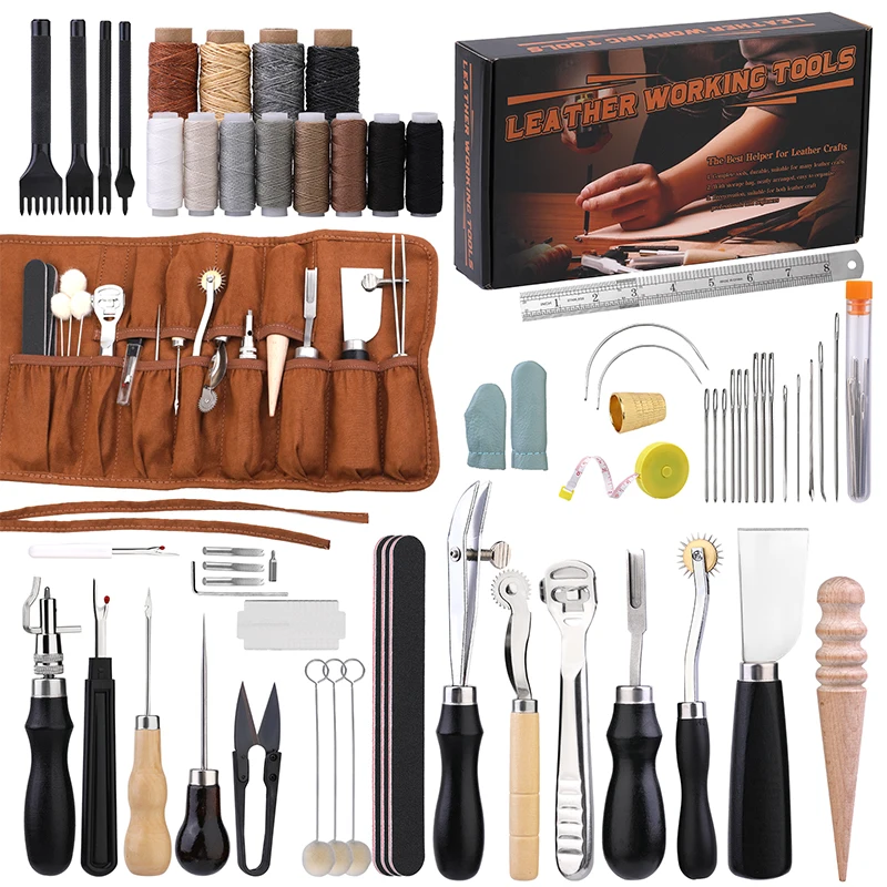 Leather Creaser Machine - KRABALL Professional Leather Craft Tool Kit