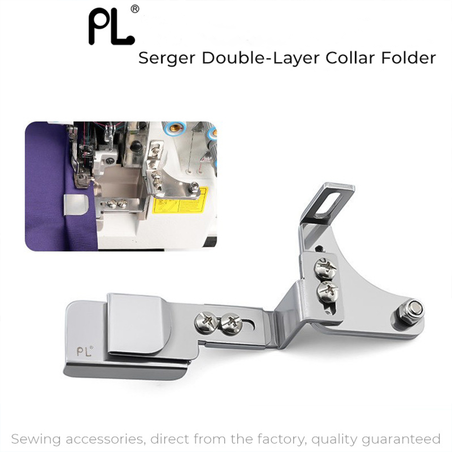 Overlock Sewing Machine 4 Thread - PL Flip Open Adjustable Double Layer