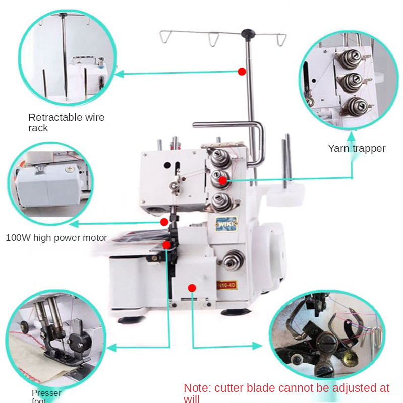 08170 Overlock sewing machine  - огляд і ціна Overlock Sewing Machine 4 Thread