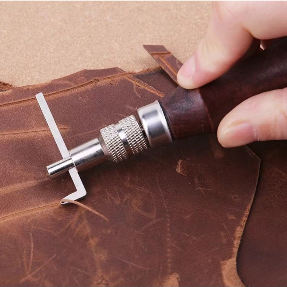 1PC Adjustable Leather Edge St - огляд і ціна Leather Edge Beveler Set
