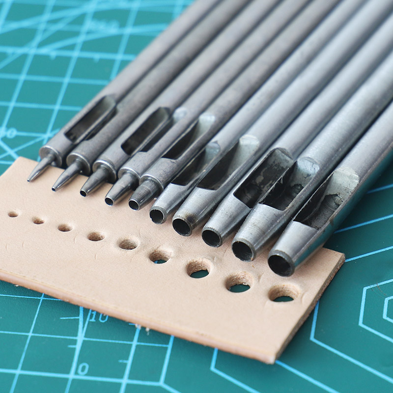 10pcs Rotary Leather Hole Punc - огляд і ціна Hand Press Hole Punch Leather