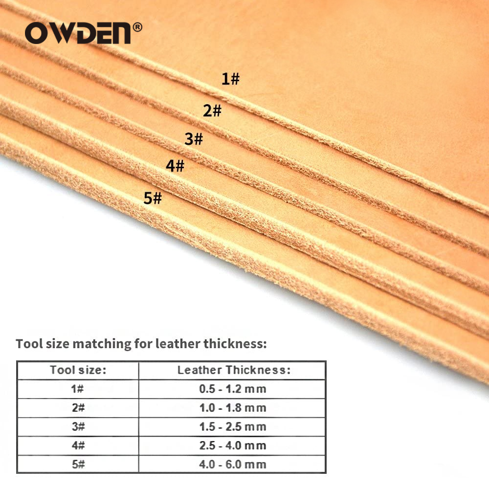 OWDEN #1-5 Leather Edge Bevele - огляд і ціна Leather Edge Beveler Set