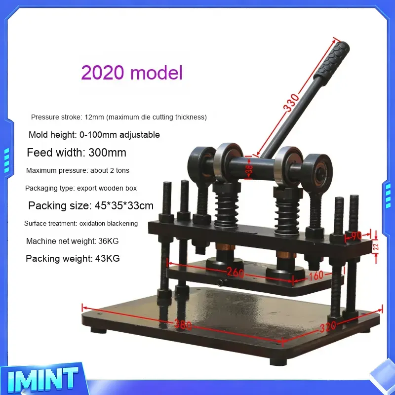 360*220MM Small Manual Flat Pr - огляд і ціна Leather Cutting Die Press