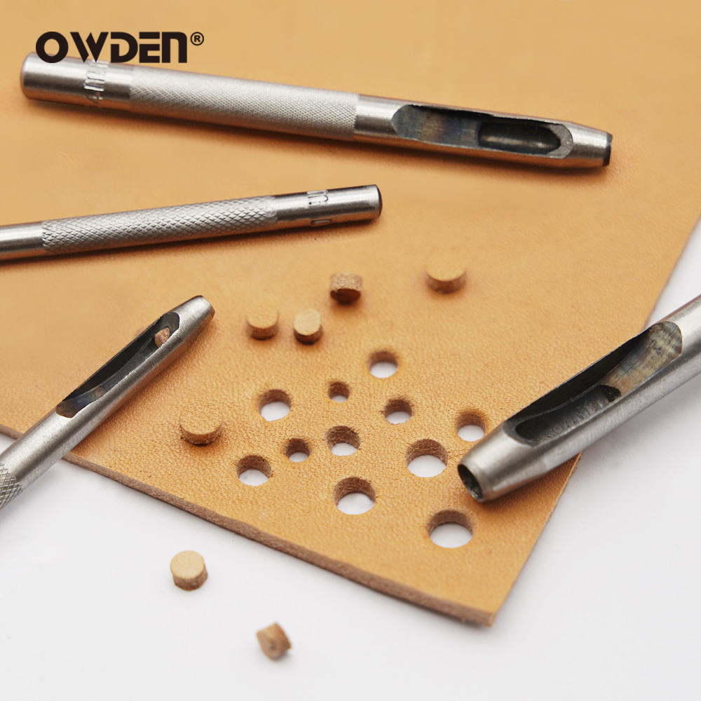 6pcs Leather Hole Punching Too - огляд і ціна Hand Press Hole Punch Leather