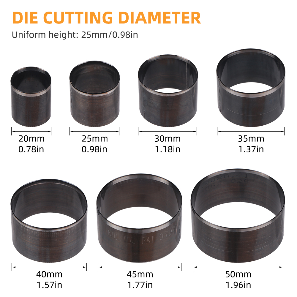 QJH 7Pcs Sharp Leather Cutting - огляд і ціна Leather Cutting Die Press