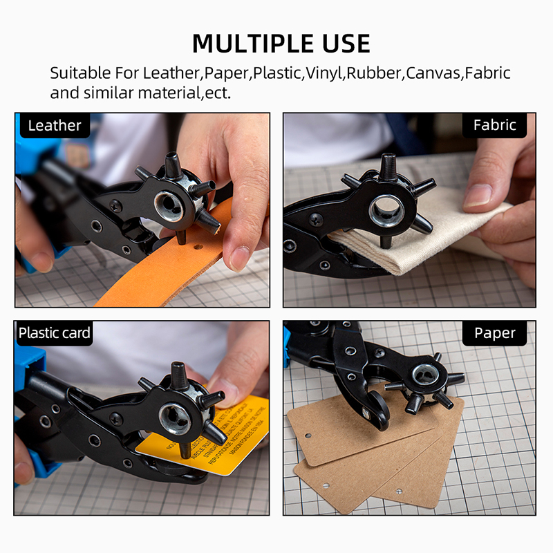 WUTA Revolving Leather Belt Ho - огляд і ціна Hand Press Hole Punch Leather