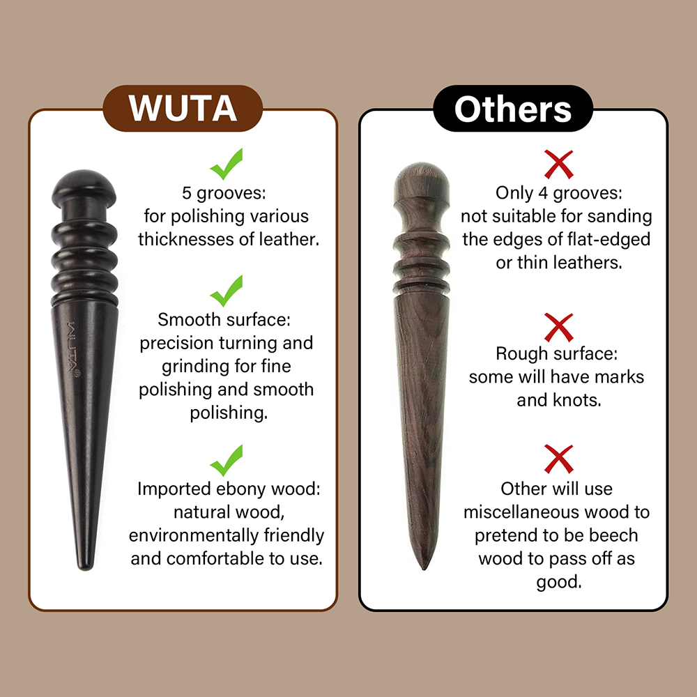 WUTA 1PC Pro Leather Edge Burn - огляд і ціна Leather Edge Beveler Set