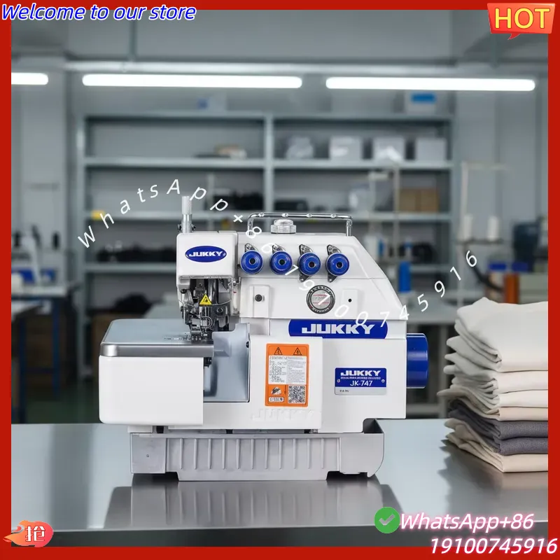 2026Hot JUKKY 747 Industrial H - огляд і ціна Overlock Sewing Machine 4 Thread