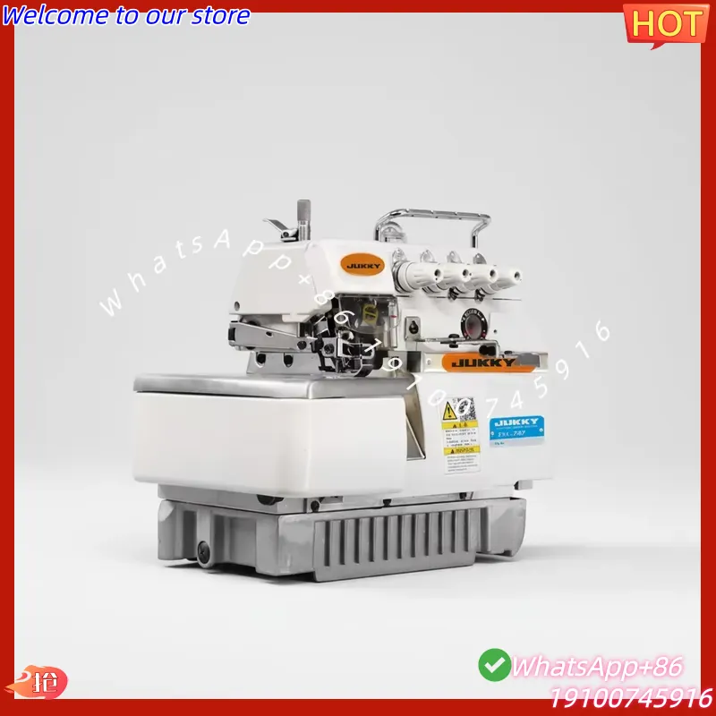 2026Hot JUKKY 747 Industrial H - огляд і ціна Overlock Sewing Machine 4 Thread