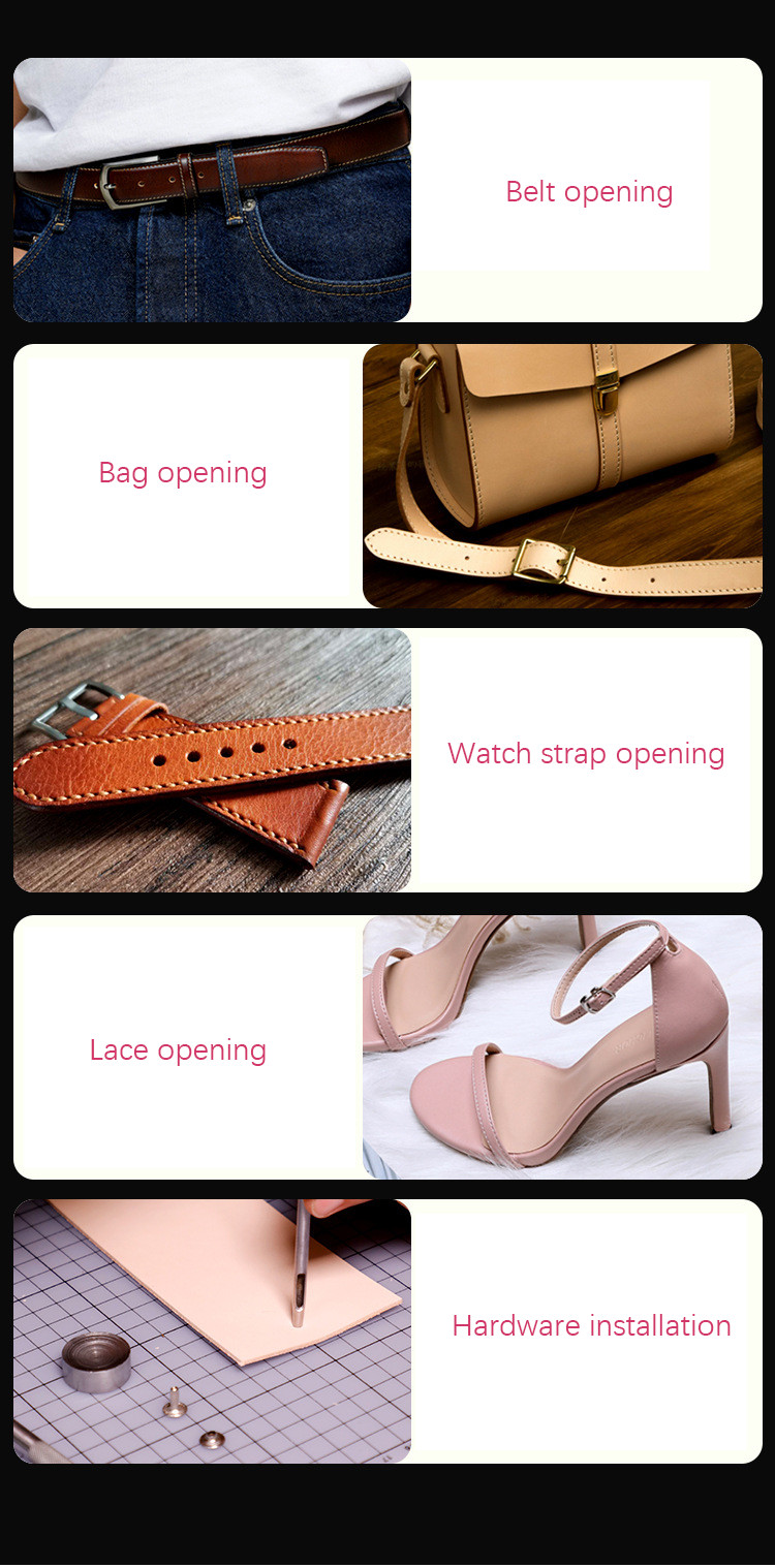 6Pcs/Set Leather Hole Punching - огляд і ціна Hand Press Hole Punch Leather