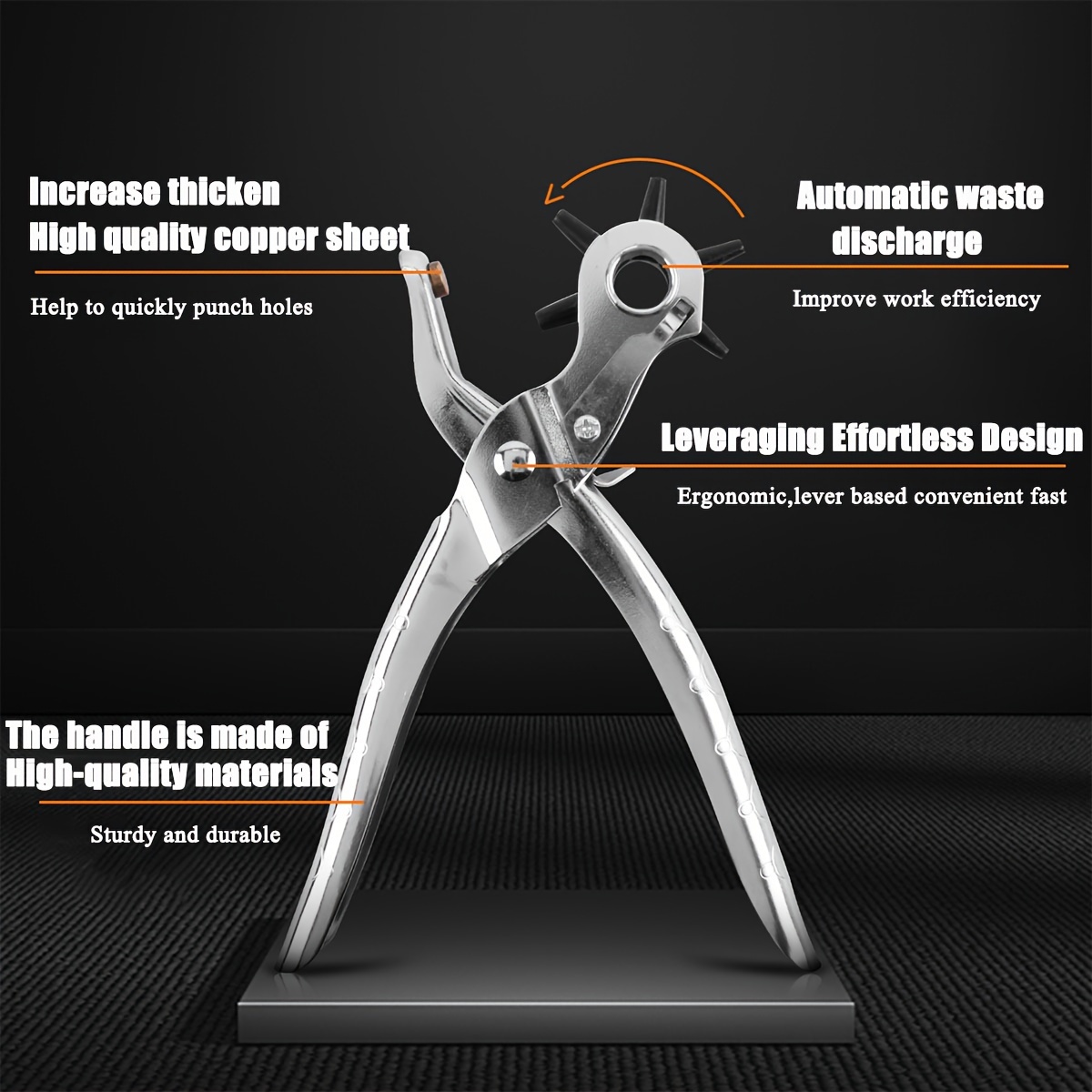 New Professional Leather Hole  - огляд і ціна Hand Press Hole Punch Leather