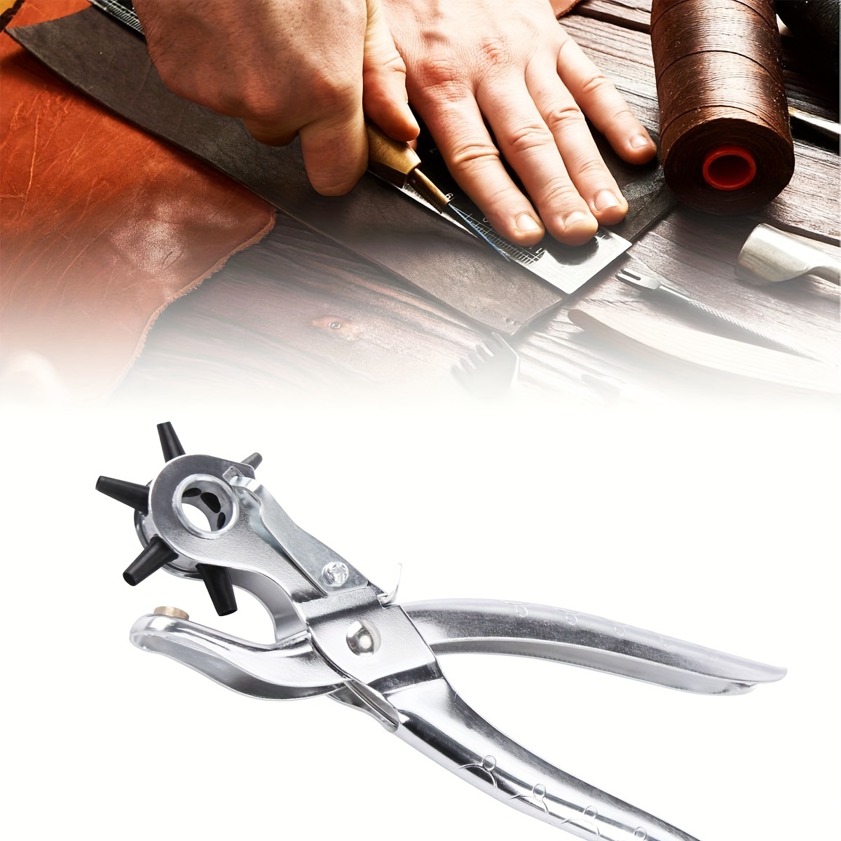 New Professional Leather Hole  - огляд і ціна Hand Press Hole Punch Leather