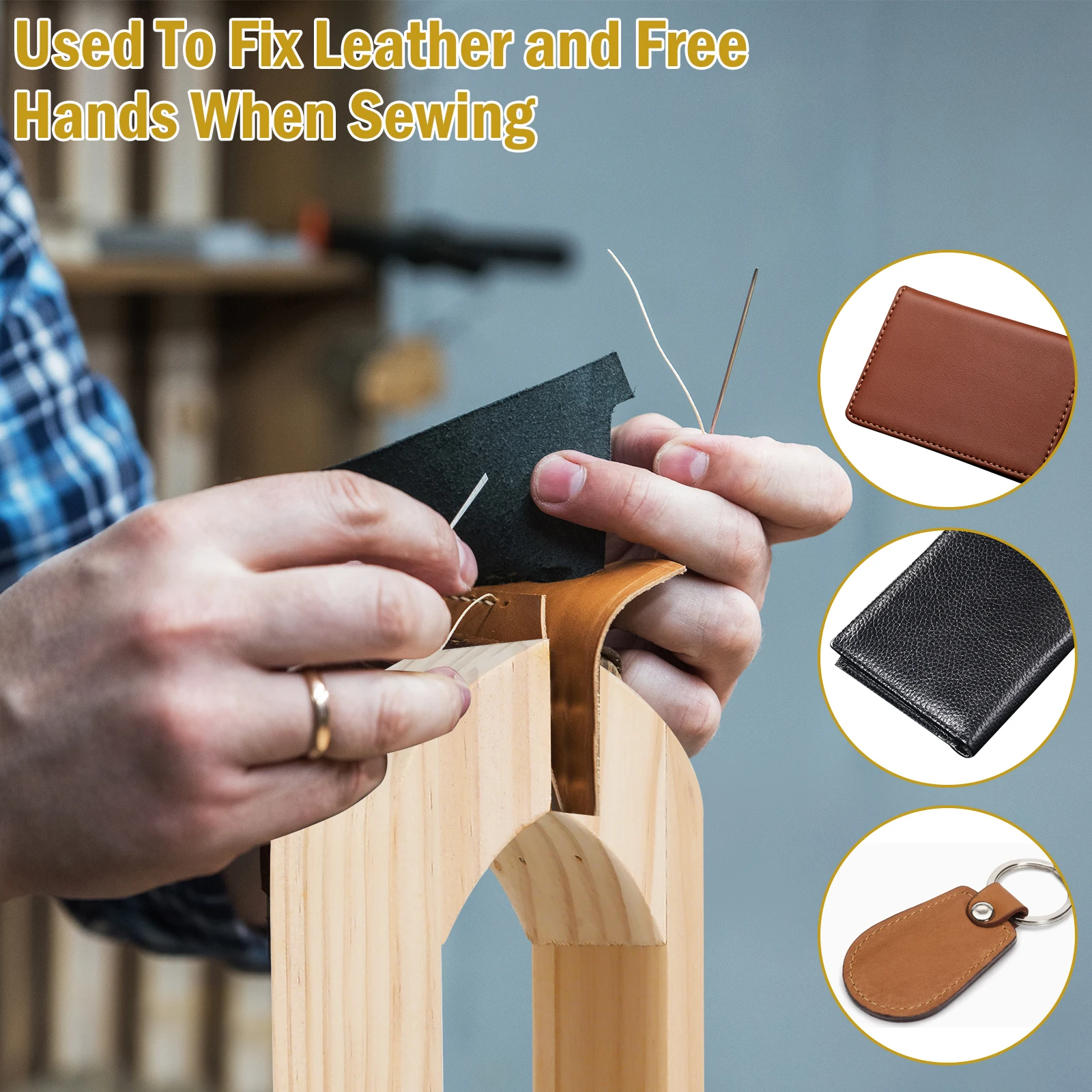 Leather Stitching Pony, DIY Le - огляд і ціна Leather Stitching Pony Clamp