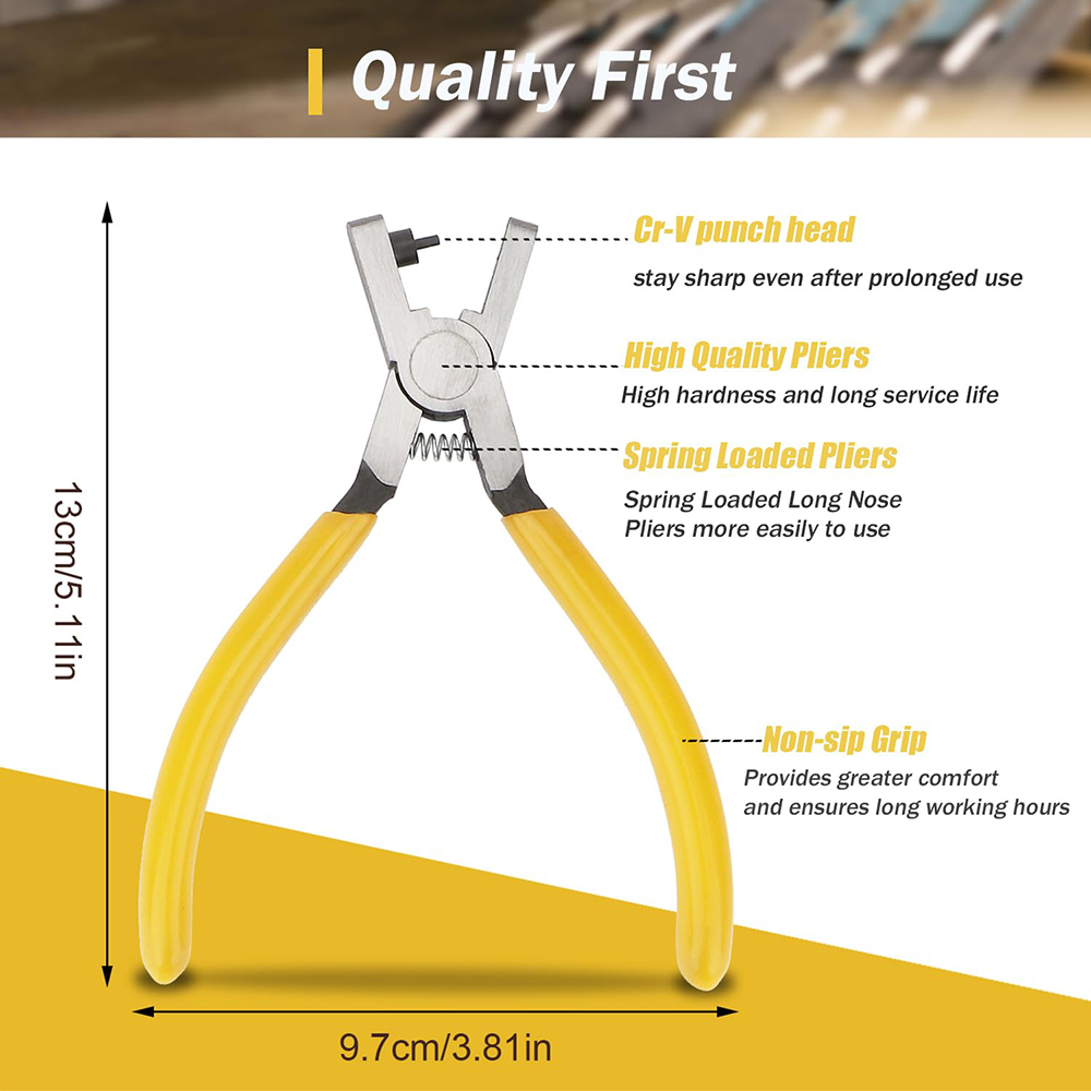 Leather Hole Punch Plier Unive - огляд і ціна Hand Press Hole Punch Leather